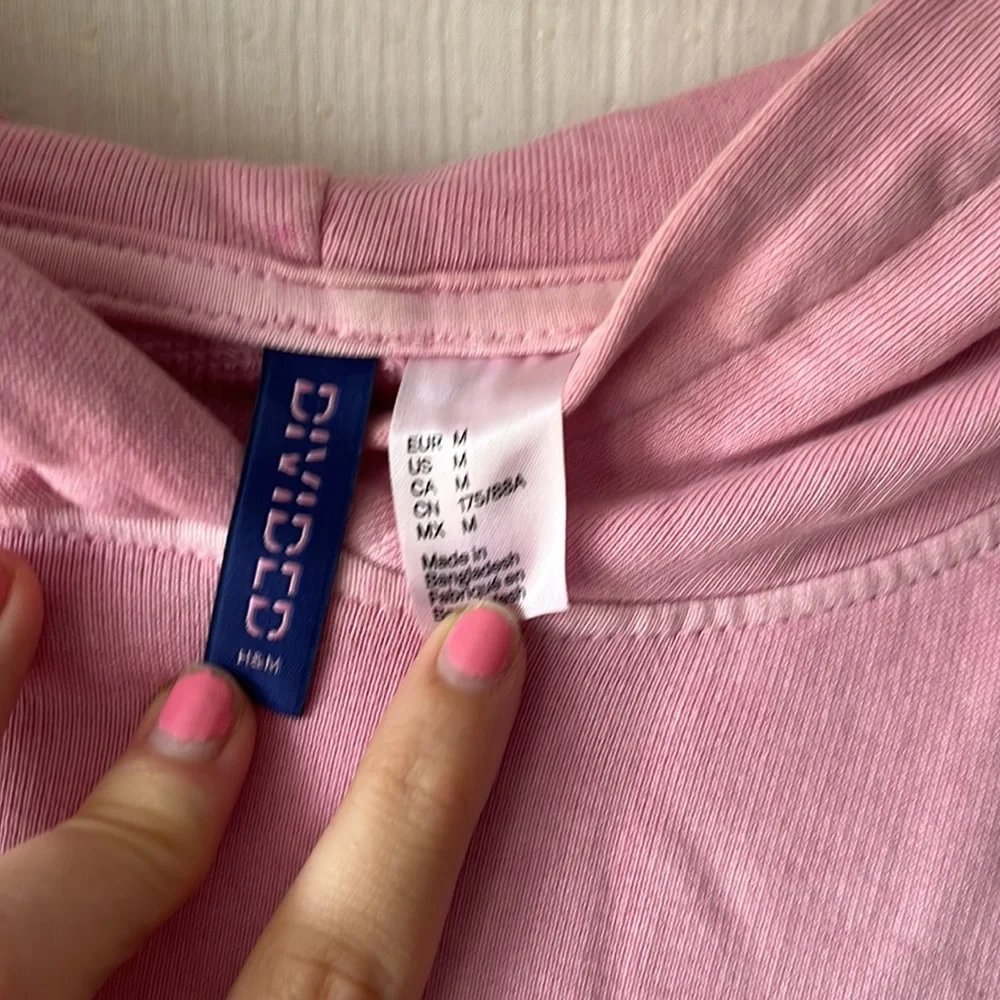H&M pink oversized hoodie - Picture 6 of 9